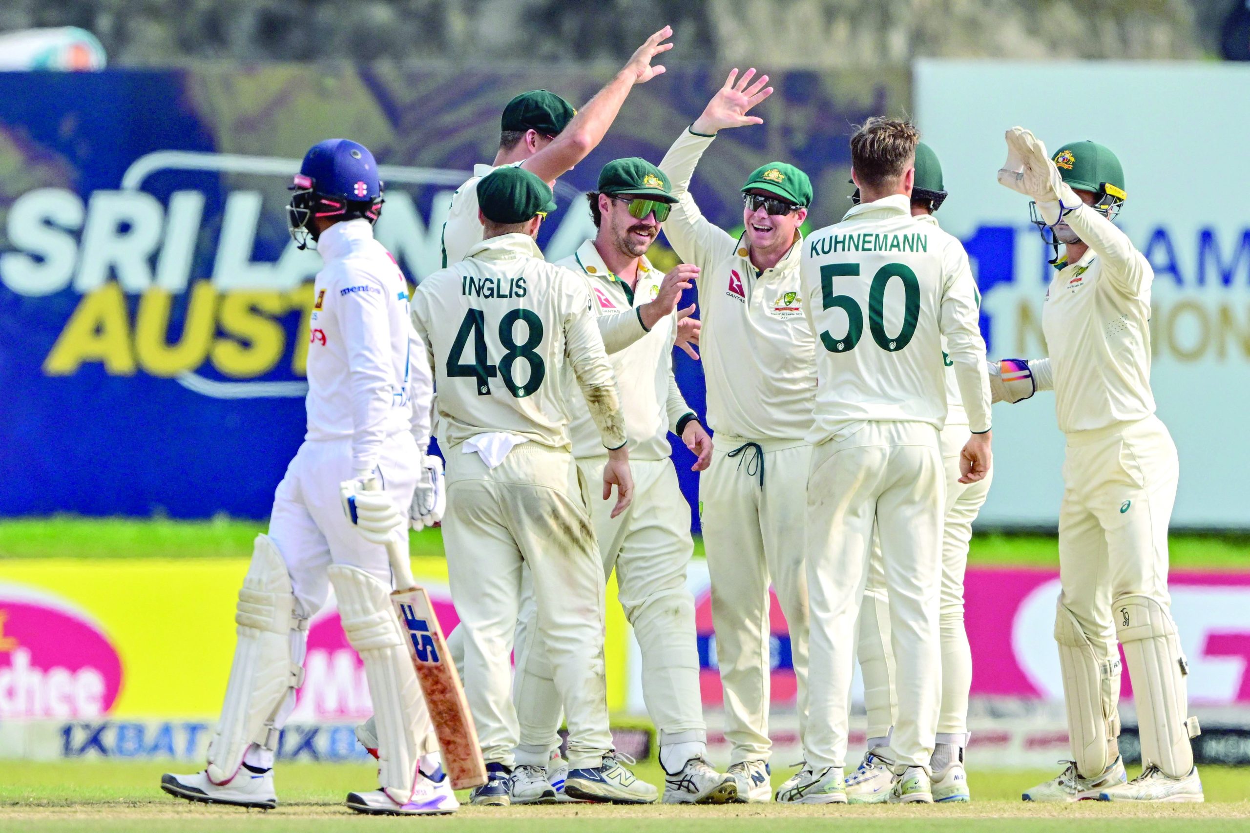 Aus sense victory despite Mathews’s defiance