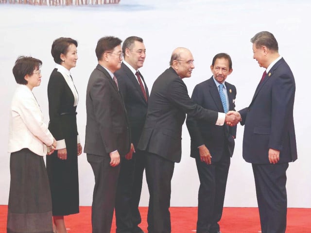 Zardari attends Asian games in Harbin